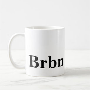 Bourbonliefhebber zwart en wit koffiemok