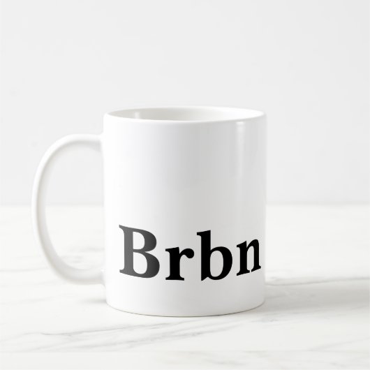 Bourbonliefhebber zwart en wit koffiemok (Links)