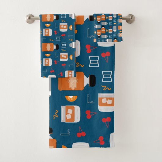 bourbonpatroon bad handdoek (Insitu)