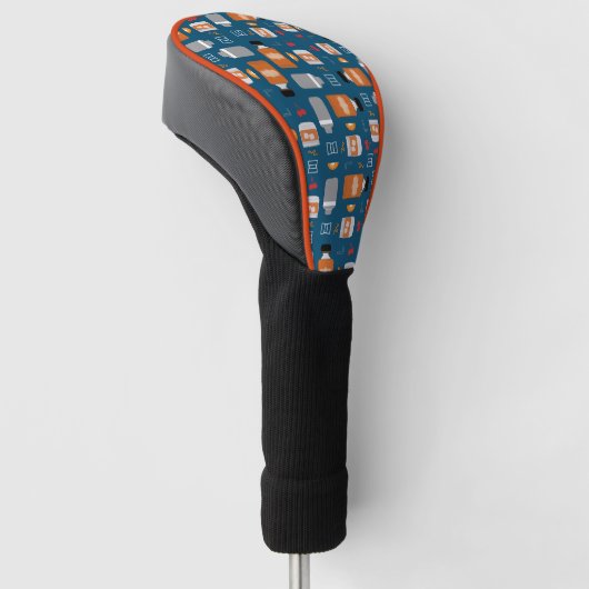 bourbonpatroon golfheadcover (Schuin)