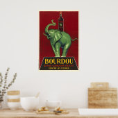 Bourdou Vintage Aperitif Poster (Keuken)