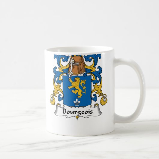 Bourgeois Family Crest Koffiemok (Rechts)