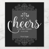 Bourgeois Liefde Trouwwijn Wijn Etiket (Enkel label)