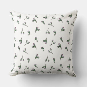 Bourgeon de Fleur - Roze en Groen - Floral Kussen