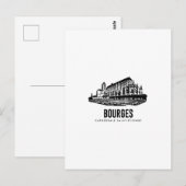 Bourges Cathedrale SaintEtienne Affiche Vintage Briefkaart (Voorkant / Achterkant)