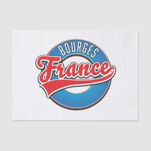 Bourges frankrijk logo. tissuepapier (Voorkant)