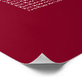 Bourgogne 16 Poster Tafelbruiloft (Hoek)