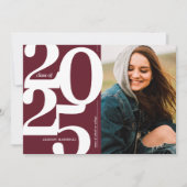 Bourgogne 2025 Foto Afstudeerfeest Kaart (Voorkant)