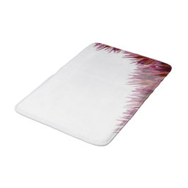 Bourgogne Abstract Bloemen Waterverf Handgeschilde Badmat