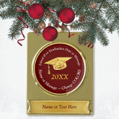 Bourgogne, Afstuderen Ornamenten gepersonaliseerd Verguld Banner Ornament