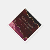 Bourgogne Agaat bruiloft Servet (Hoek)