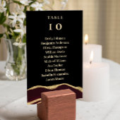 Bourgogne agaat edelsteen zwart Tafel Kaart