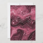 Bourgogne Agaat Marmeren Boog Moslim Bruiloft Kaart (Achterkant)