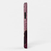 Bourgogne Agaat Waterverf Modern Goud Gepersonalis Case-Mate iPhone Case (Achterkant/rechts)