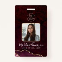 Bourgogne Agate Marble Business Logo Bedrijf ID