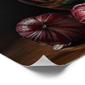 Bourgogne Amaryllis Flowers Art Print Poster (Hoek)