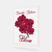  Bourgogne Anemone Bloemen - Adem, Geloof Acryl Bord (Hoek)