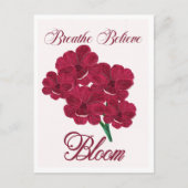  Bourgogne Anemone Bloemen - Adem, Geloof Briefkaart (Voorkant)