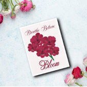  Bourgogne Anemone Bloemen - Adem, Geloof Briefkaart