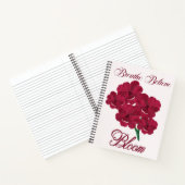 Bourgogne Anemone Bloemen - Adem, Geloof Notitieboek (Binnen)