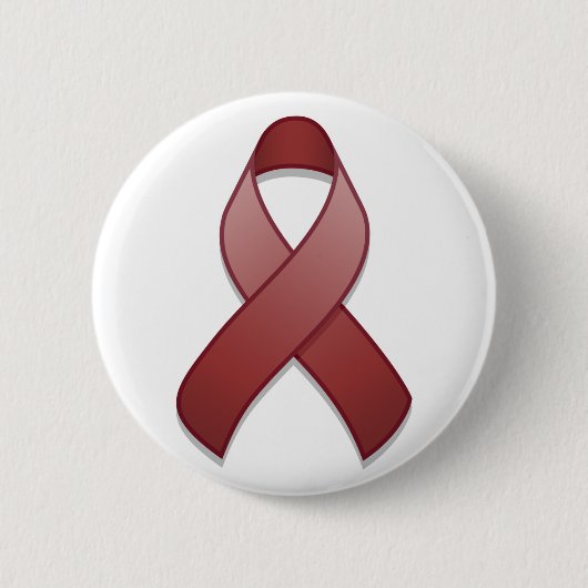 Bourgogne Awareness Ribbon Button (Voorkant)