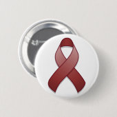 Bourgogne Awareness Ribbon Button (Voorkant /achterkant)