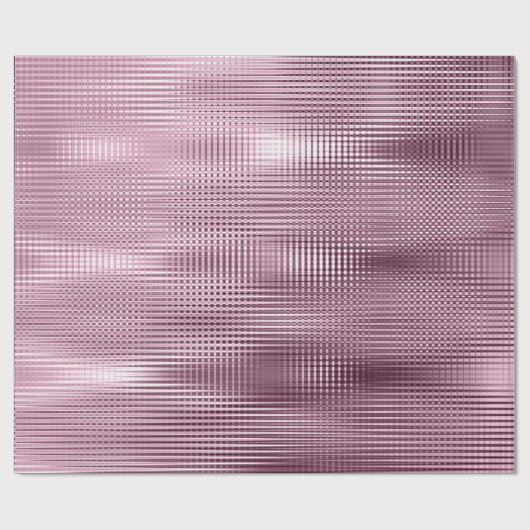 Bourgogne Beetrot Metallic Grill Stripe Minimal Lu Cadeaupapier (Vlak)