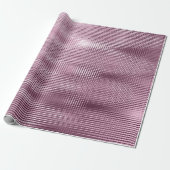 Bourgogne Beetrot Metallic Grill Stripe Minimal Lu Cadeaupapier (Uitgerold)