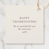 Bourgogne bessen & bladeren  botanische bedankjes labels (Achterkant)