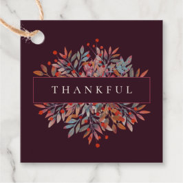 Bourgogne bessen & bladeren  botanische bedankjes labels