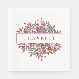 Bourgogne bessen & bladeren  botanische servet