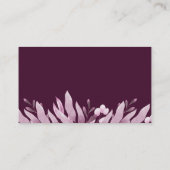 Bourgogne Big Leaves Bruiloft Geregistreerde Kaart (Achterkant)