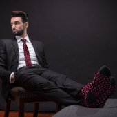 Bourgogne Bitcoin Ethereum Crypto Iconen Stropdas