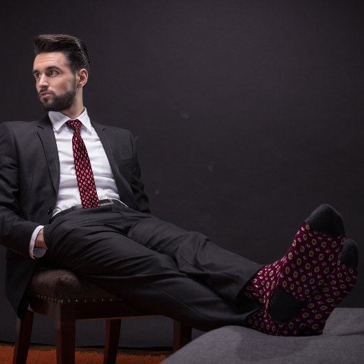 Bourgogne Bitcoin Ethereum Crypto Iconen Stropdas