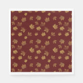 Bourgogne & bladgoud Herfst Servet (Voorkant)