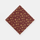 Bourgogne & bladgoud Herfst Servet (Hoek)