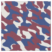 Bourgogne, Blauwe en Witte Camo Stof (Close Up)