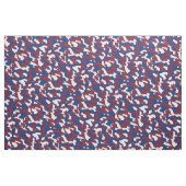Bourgogne, Blauwe en Witte Camo Stof (Fat Quarter)