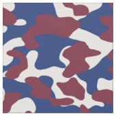 Bourgogne, Blauwe en Witte Camo Stof (Close Up)