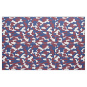 Bourgogne, Blauwe en Witte Camo Stof (Fat Quarter)
