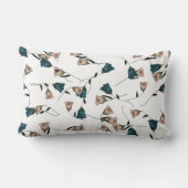 Bourgogne, Blauwgroen, Beige Bruiloft Rozen Pas ge Kussen (Achterkant)