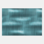 Bourgogne Blauwgroen glam strepen Inpakpapier Vel (Voorkant 3)