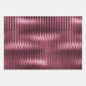 Bourgogne Blauwgroen glam strepen Inpakpapier Vel (Voorkant 2)