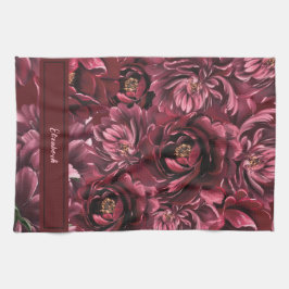 Bourgogne Bloem Elegantie Theedoek