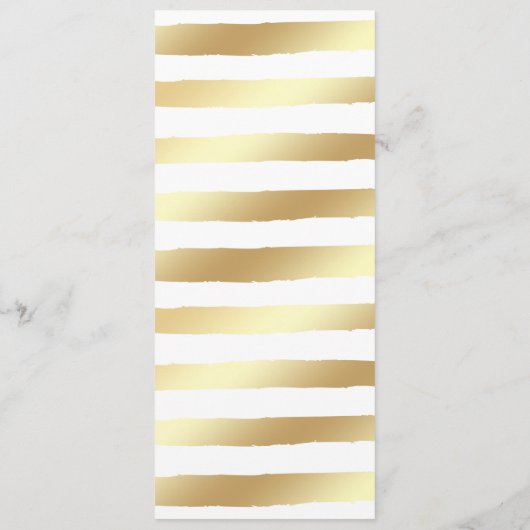 Bourgogne bloem goud & wit bruiloft menu (Achterkant)