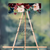 Bourgogne Bloemen Afstuderen Welkom Acryl Teken Acryl Bord (Neutraal)