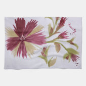 Bourgogne Bloemen Designer Handdoek (Horizontaal)
