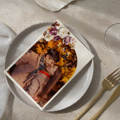 Bourgogne Bloemen Foto Herfst Trouwmenu Kaart