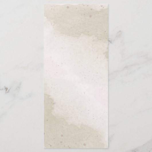 Bourgogne bloemen groen bruiloft menu (Achterkant)