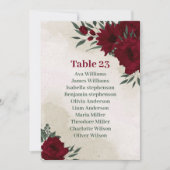 Bourgogne bloemen groen zitkaart kaart (Voorkant)